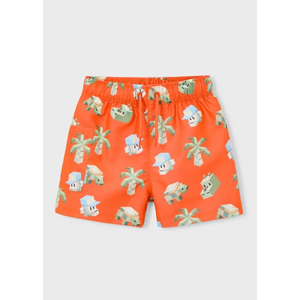 MAYORAL SWIMSUIT BERMUDA PANTS PRINTED ORANGE 
