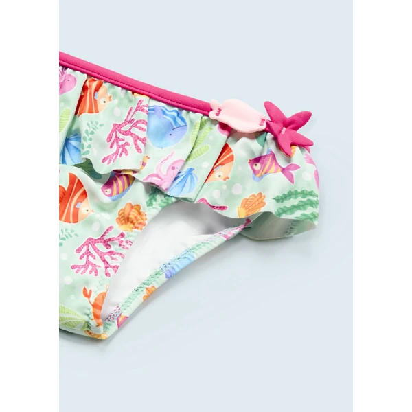 MAYORAL SET SWIMSUIT WITH HAT LIGHT BLUE