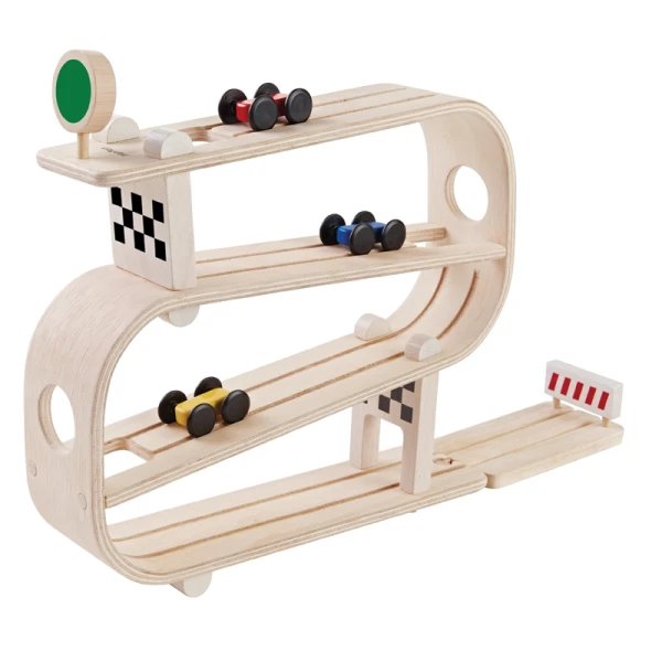 PLAN TOYS WOODEN RACE SPEEDWAY