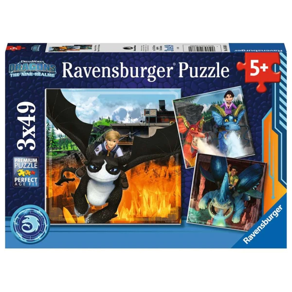 RAVENSBURGER ΠΑΖΛ 3X49 τεμ. ΔΡΑΚΟΙ