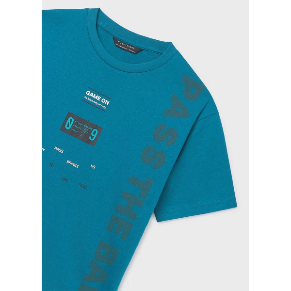 MAYORAL BLOUSE SHORT SLEEVES SPORT AQUA 
