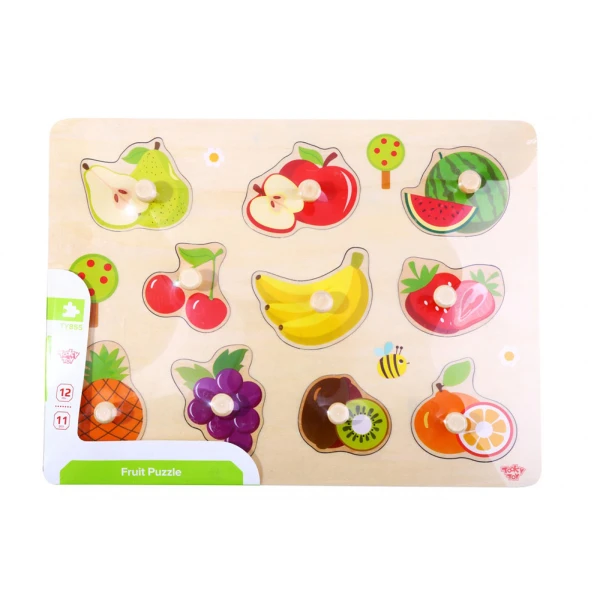 WOODEN WEDGE PUZZLE FRUITS