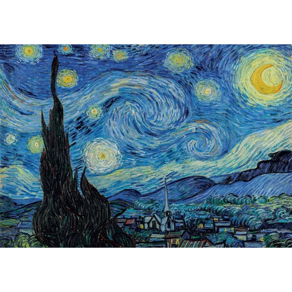 CLEMENTONI ΠΑΖΛ MUSEUM VAN GOGH ΈΝΑΣΤΡΗ ΝΥΧΤΑ 1000 τεμ.