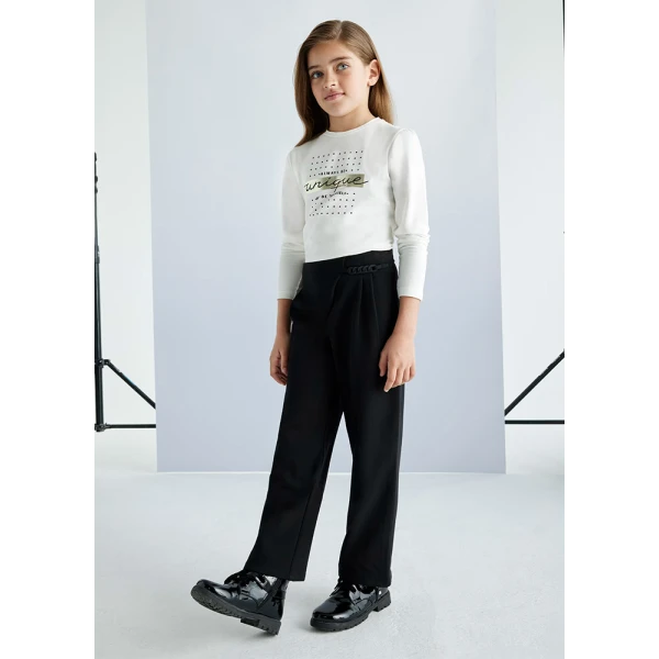 MAYORAL TROUSERS WITH CHAIN BLACK