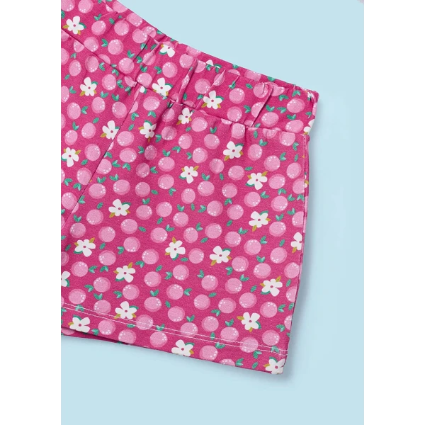 MAYORAL SET SHORT PANTS FRUITS FUCHSIA