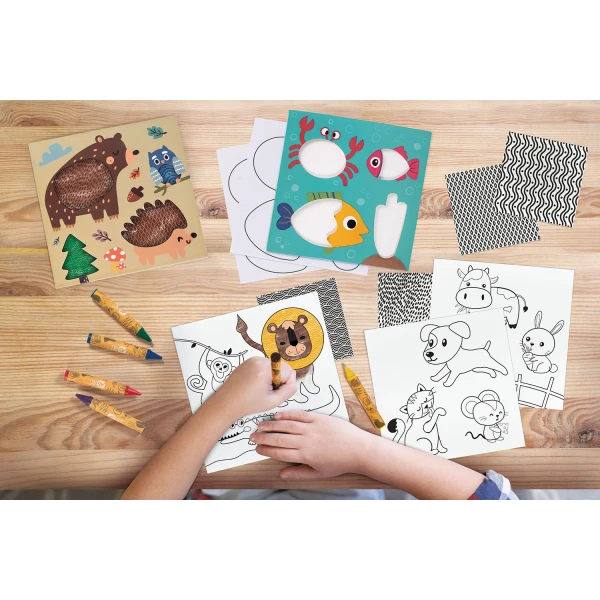 AS ART CRAYONS ANIMALS FOR AGES 3+