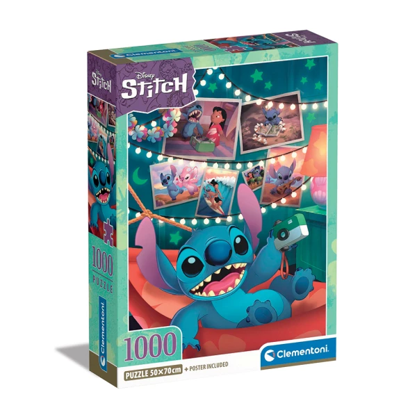 CLEMENTONI ΠΑΖΛ H.Q. DISNEY COLLECTION STITCH - COMPACT BOX 1000 τεμ.