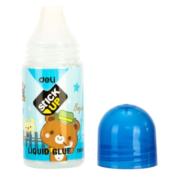 DELI LIQUID GLUE 35ml STICK UP E7301A - 3 COLOURS