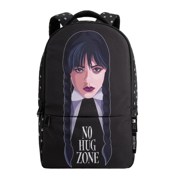 MUST SCHOOL BACKPACK ART 1 CENTRAL CASE WEDNESDAY NO HUG ZONE