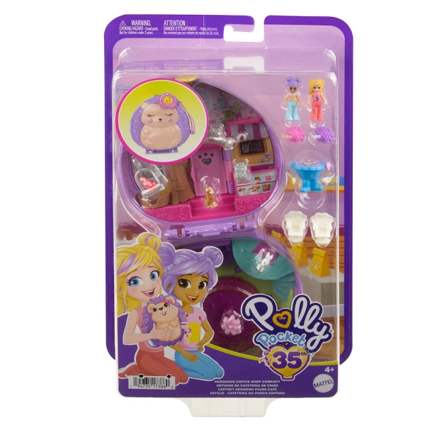 POLLY POCKET POLLY\'S WORLD - SET HEDGEHOG COFFEE SHOP