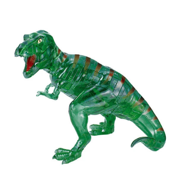 CRYSTAL PUZZLES 3D PUZZLE 49 Pcs DINOSAUR T-REX GREEN