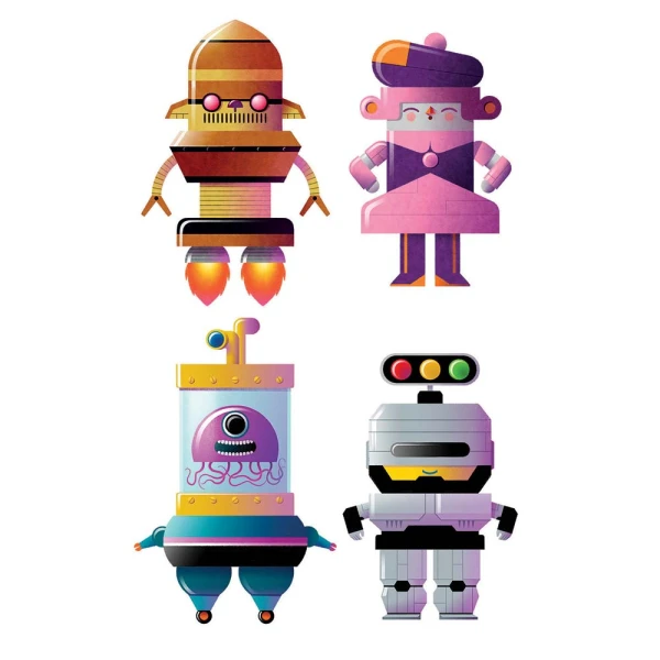 SAPIENTINO EDUCATIONAL GAME WOW THE ROBOT! FOR AGES 3+