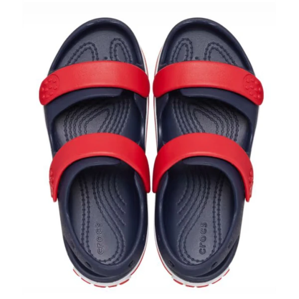 CROCS CROCBAND CRUISER SANDAL T NAVY-VARSITY RED