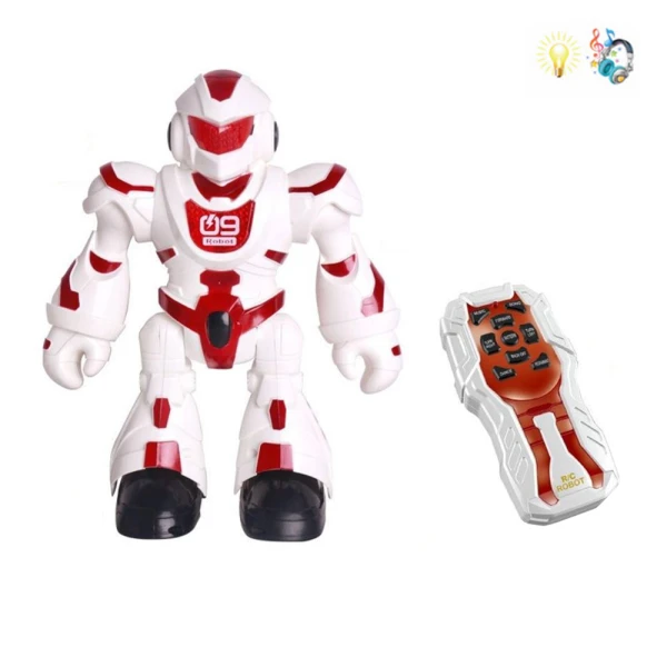 REMOTE CONTROL INFRARED ROBOT WITH LIGHT AND SOUNDS - RED