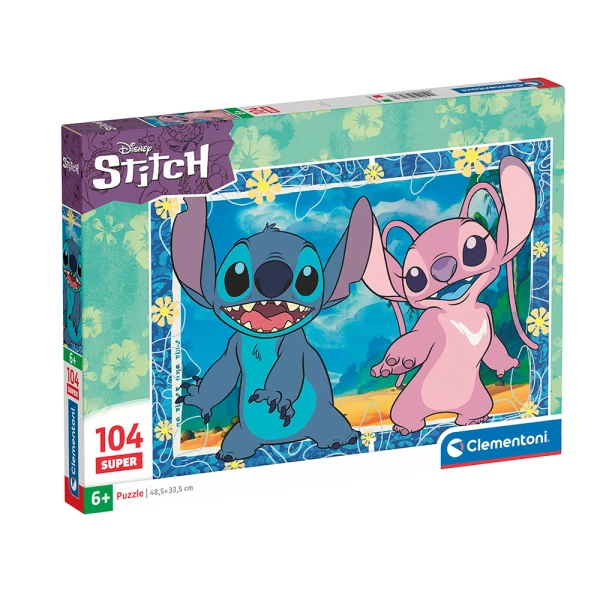 CLEMENTONI KIDS PUZZLE SUPER COLOR 104 pcs STITCH