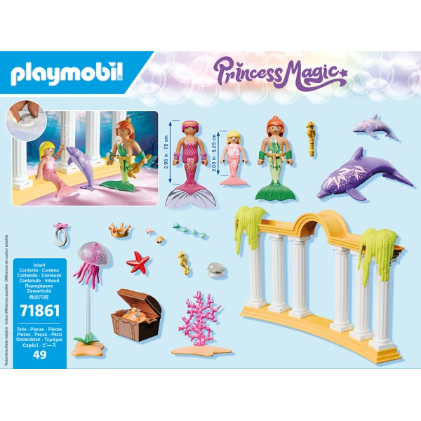PLAYMOBIL PRINCESS MAGIC MERMAID TREASURE WITH DOLPHINS