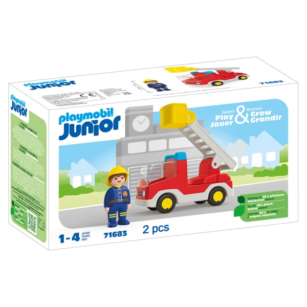 PLAYMOBIL JUNIOR LADDER UNIT FIRE TRUCK