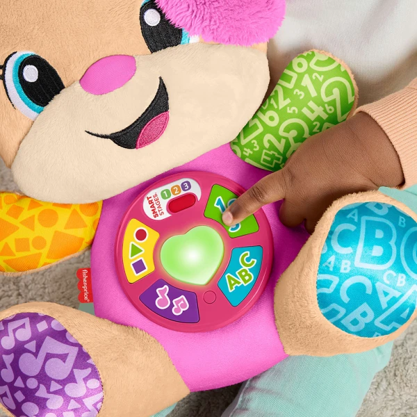 FISHER PRICE ΝΕΟ ΕΚΠΑΙΔΕΥΤΙΚΟ ΣΚΥΛΑΚΙ SMART STAGES ΡΟΖ
