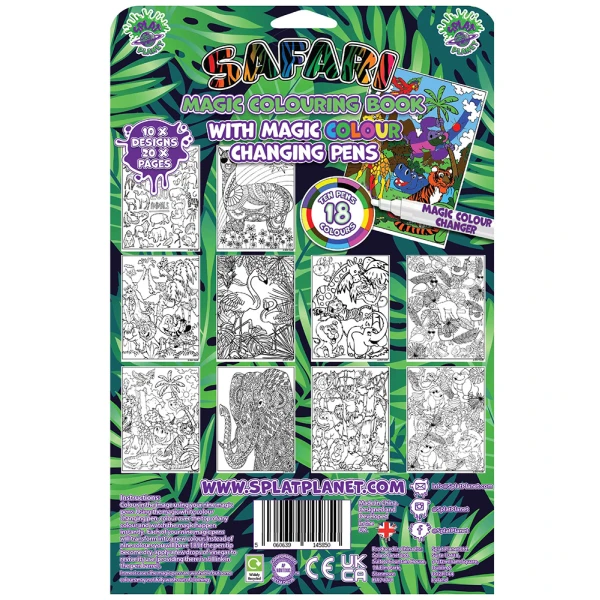 SPLAT PLANET ΒΙΒΛΙΟ ΖΩΓΡΑΦΙΚΗΣ SAFARI MAGIC