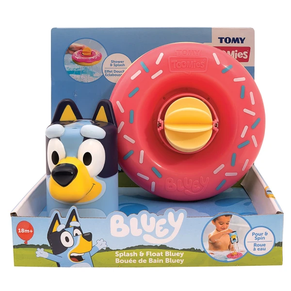 TOMY TOOMIES ΒΡΕΦΙΚΟ ΠΑΙΧΝΙΔΙ ΜΠΑΝΙΟΥ BLUEY ΣΩΣΙΒΙΟ & ΦΙΓΟΥΡΑ ΓΙΑ 18+ ΜΗΝΩΝ - 2 ΧΡΩΜΑΤΑ