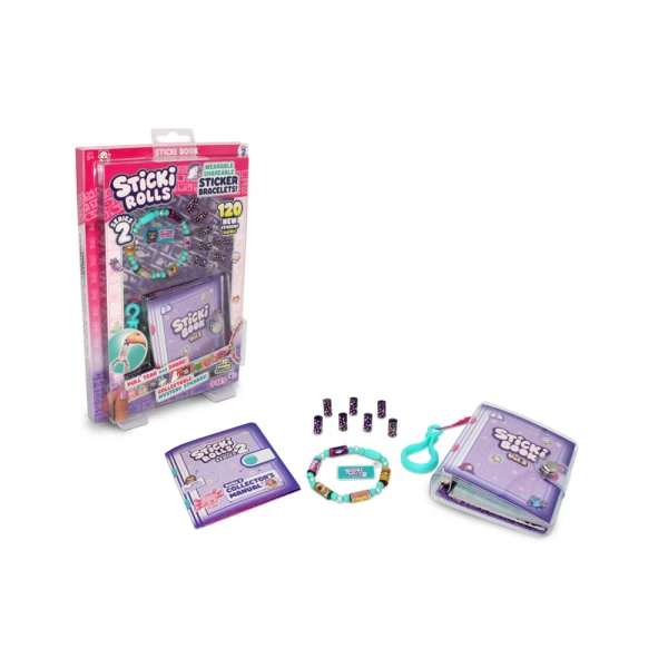AS STICKI ROLLS WRISTBAND WITH STICKERS & COLLECTION ALBUM W2 FOR AGES 6+