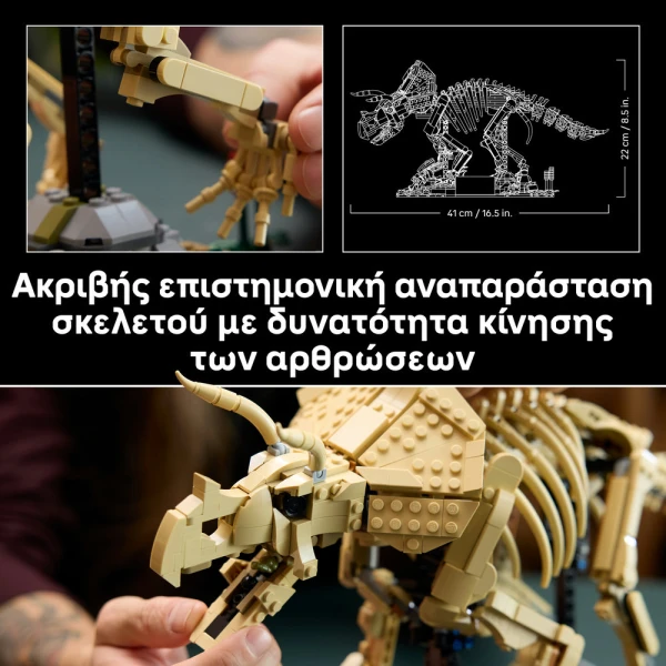 LEGO® JURASSIC WORLD ΑΠΟΛΙΘΩΜΑΤΑ ΔΕΙΝΟΣΑΥΡΩΝ ΤΡΙΚΕΡΑΤΟΨ