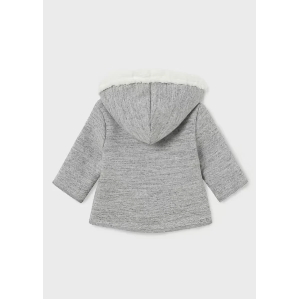 MAYORAL COAT COTTON WOOL INTENSE GREY