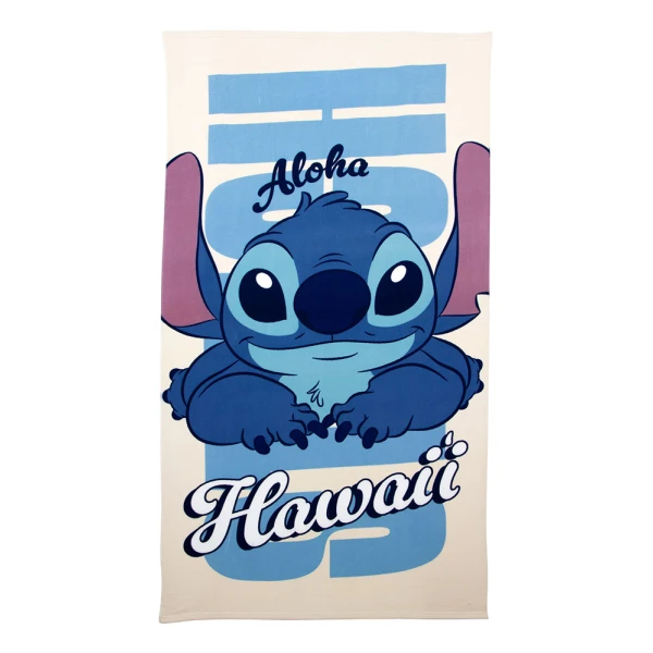 MICROFIBER BEACH TOWEL 90X170 cm STITCH ALOHA HAWAII
