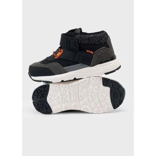MAYORAL ANKLE BOOT OUTDOOR LIGHTWEIGHT BLACK-GREY