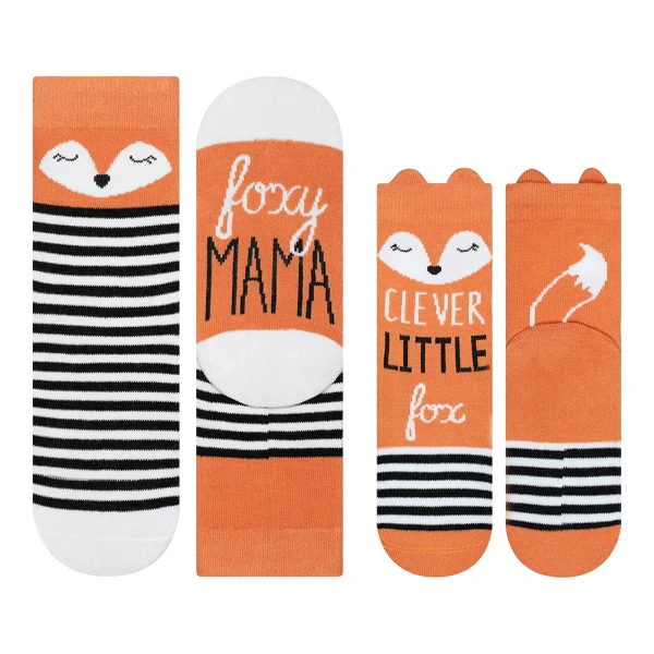 SOXO SET SOCKS FOXY MAMA/CLEVER LITTLE FOX