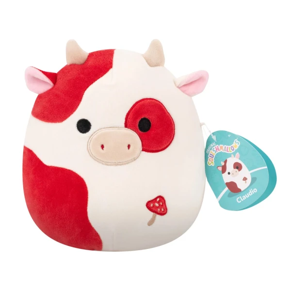 SQUISHMALLOWS PLUSH 19 cm W10 - CLAUDIO THE COW WITH MUSHROOM EMBROIDERY