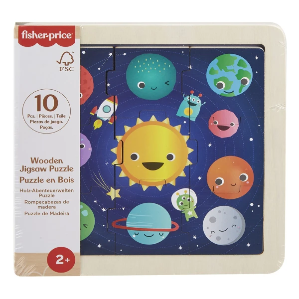 FISHER PRICE ΞΥΛΙΝΟ ΠΑΖΛ 10 τεμ. ΠΛΑΝΗΤΕΣ