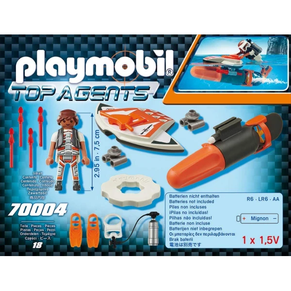 PLAYMOBIL TOP AGENTS ΥΠΟΘΑΛΑΣΣΙΟ ΤΖΕΤ ΤΗΣ SPY TEAM
