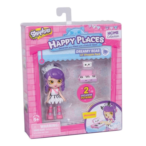SHOPKINS HAPPY PLACES MINI DOLL & ACCESSORIES - 6 DESIGNS