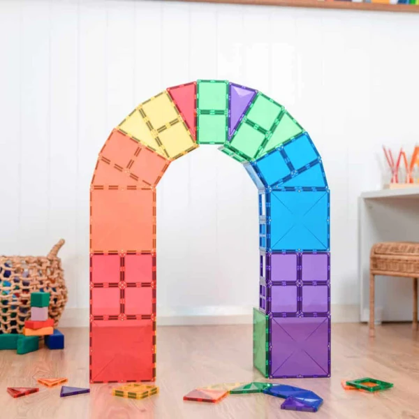 CONNETIX MAGNETIC TILES RAINBOW STARTER PACK 60 pcs