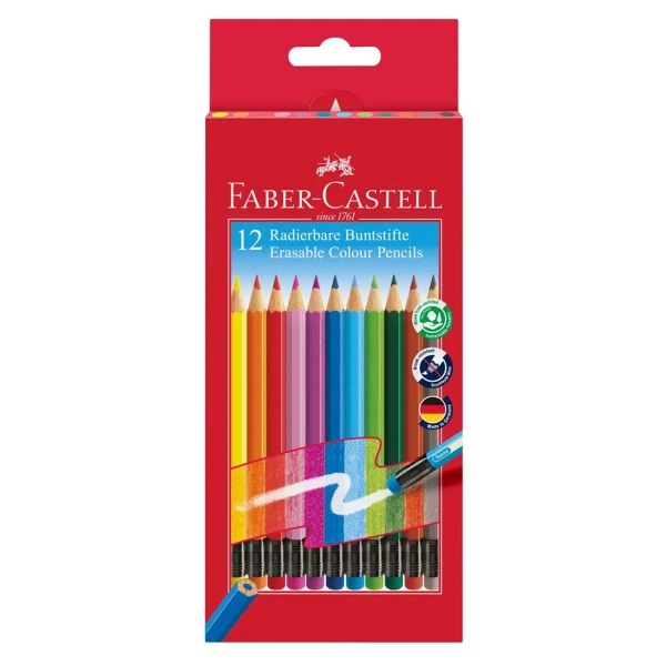 FABER-CASTELL ΞΥΛΟΜΠΟΓΙΕΣ ERASABLE 12 τεμ. 