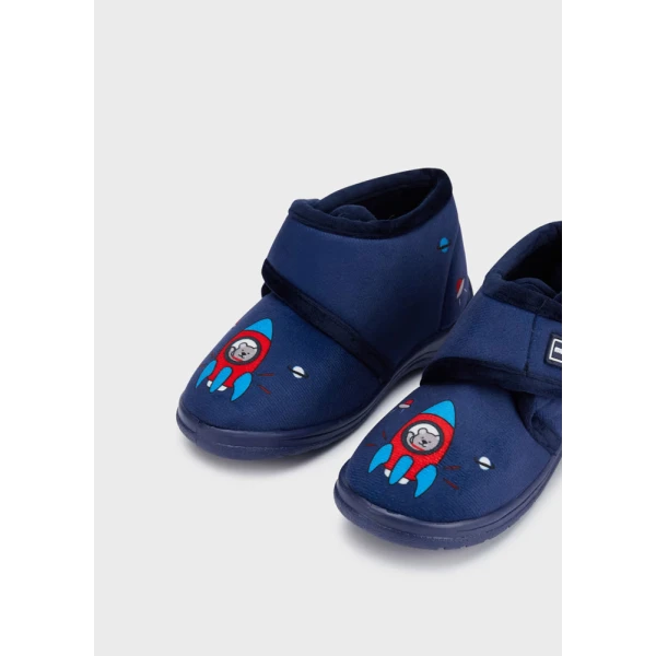 MAYORAL SLIPPERS PRINT NAVY BLUE
