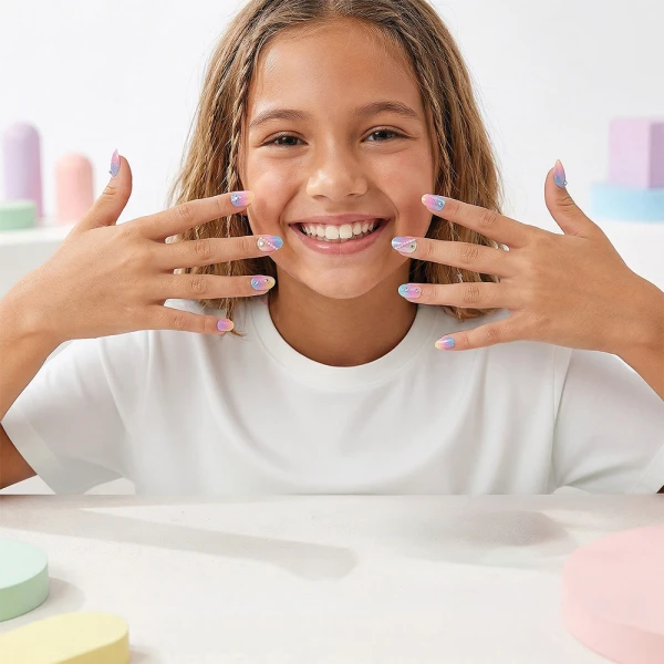 HAPPIHOBBI STICKY NAILS SPARKLE LOVE - 2 DESIGNS