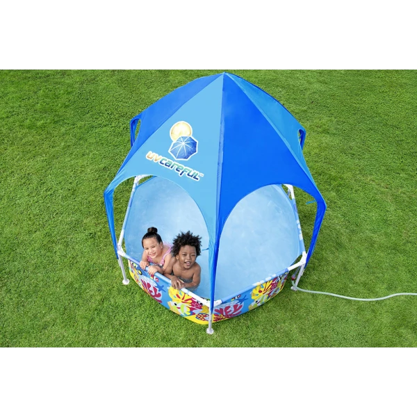 BESTWAY STEEL PRO UV CAREFUL 183X51 cm SPLASH-IN-SHADE PLAY POOL