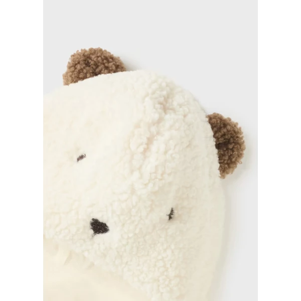 MAYORAL SET BEANIE SCARF BEIGE