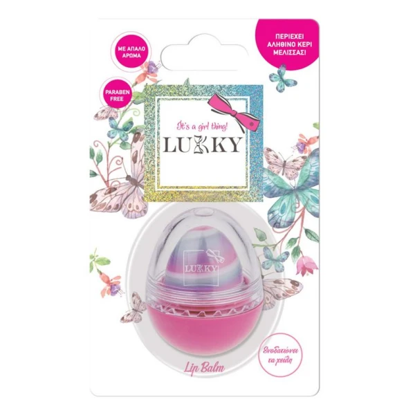 LUKKY LIP BALM IN AN EGG JAR - 4 COLORS