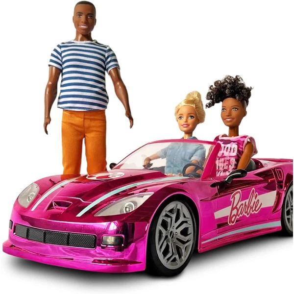 ΤΗΛΕΚΑΤΕΥΘΥΝΟΜΕΝΟ ΑΥΤΟΚΙΝΗΤΟ R/C BARBIE DREAM CAR ΡΟΖ