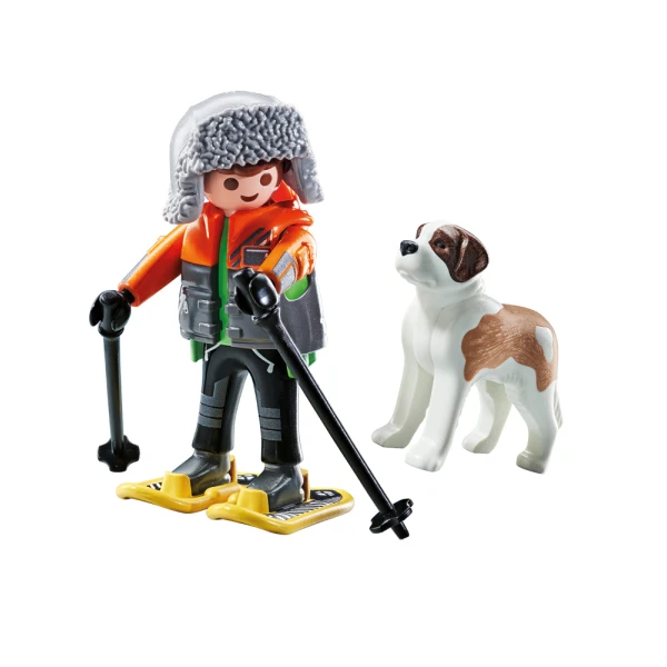PLAYMOBIL MY LIFE HIKER WITH SAINT BERNARD