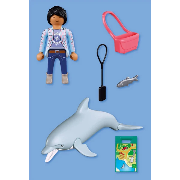 PLAYMOBIL ANIMALS & FRIENDS ΔΕΛΦΙΝΙ ΚΑΙ ΕΠΙΣΚΕΠΤΗΣ ΠΑΡΚΟΥ