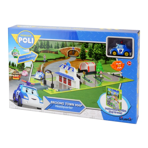 ROBOCAR POLI BROOMS TOWN MAP ΑΡΧΗΓΕΙΟ