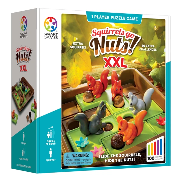 SMARTGAMES BOARD GAME SQUIRRELS GO NUTS XXL