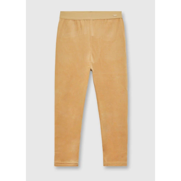 MAYORAL LEGGINGS VELVET BASIC DARK BEIGE