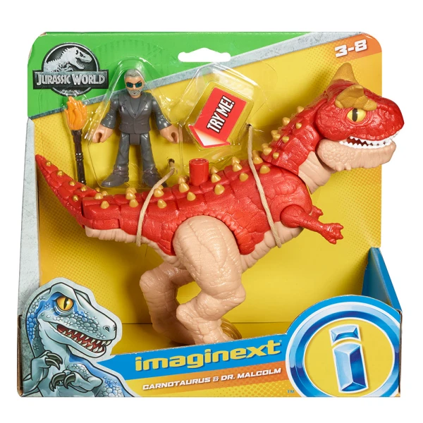 IMAGINEXT JURASSIC WORLD DINOSAUR AND FIGURE - 4 DESIGNS