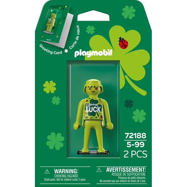 PLAYMOBIL GIFT COLLECTION GREETING CARD GOOD LUCK