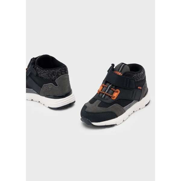 MAYORAL ANKLE BOOT OUTDOOR LIGHTWEIGHT BLACK-GREY